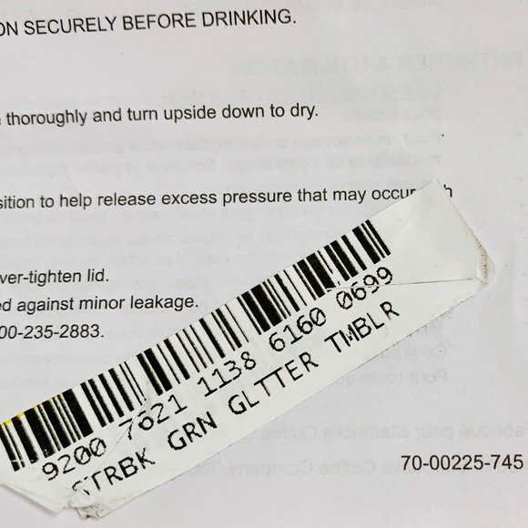 Starbucks Ltd. Edition Green Foil Insulated Swivel - Picture 9 of 9